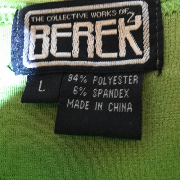 Berek Green Sleeveless Blouse Tank Top Shell Large - Picture 4 of 4